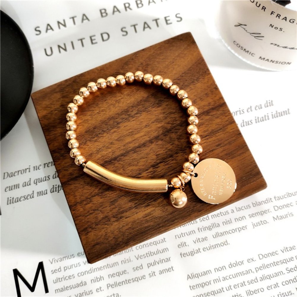 Gold Beads Bracelet